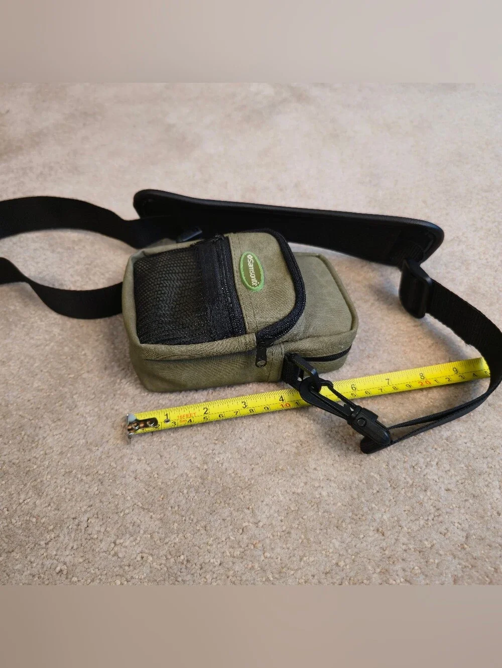 Olive green Samsonite camera pouch Iconic Classic
